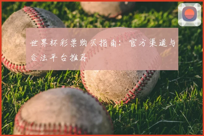 世界杯彩票购买指南：官方渠道与合法平台推荐